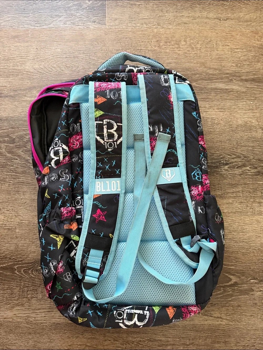 Baseball 101 Black Multicolor Backpack